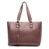 Borsa a spalla bordeaux con piccole borchie Lora Ferres, Borse e accessori Donna, SKU b512000328, Immagine 0